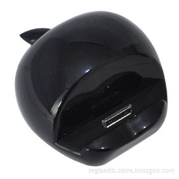 Apple-shaped Charging Station for iPad 2, Portable and Removeable